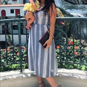 Abercrombie & Fitch blue and white dress size M